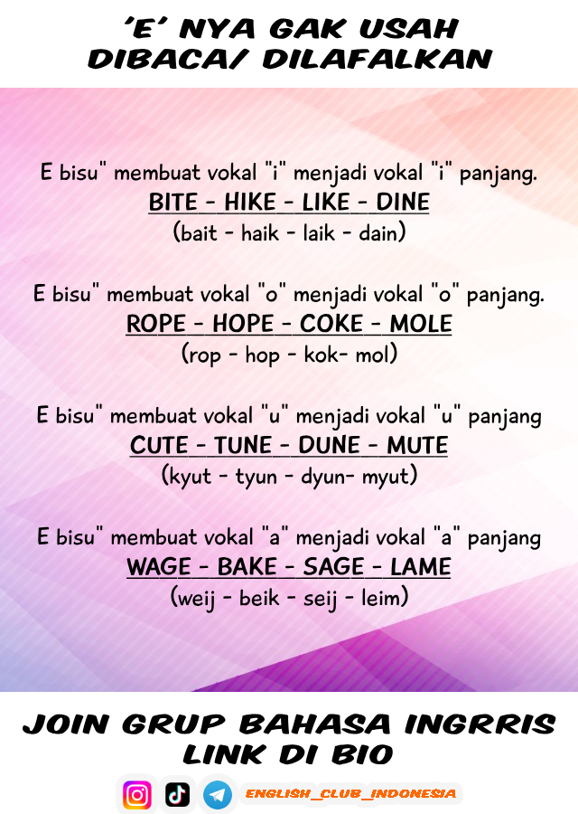silent u dalam bahasa inggris